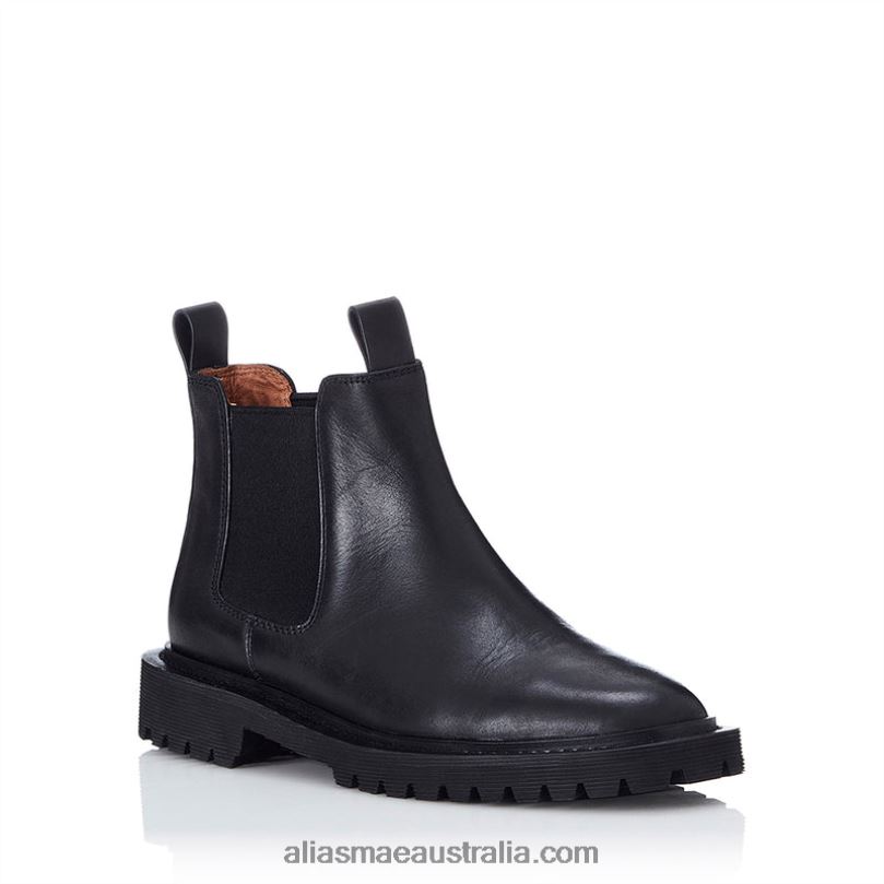 Hunter Alias Mae Black Leather DFRBR196