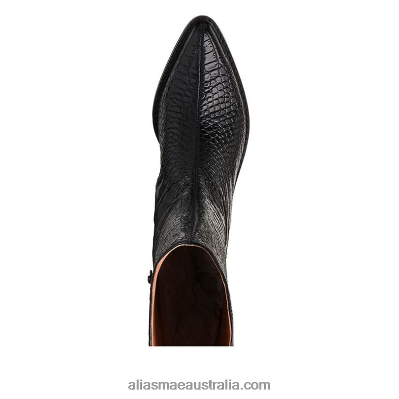 Lou Alias Mae Black Croc DFRBR228