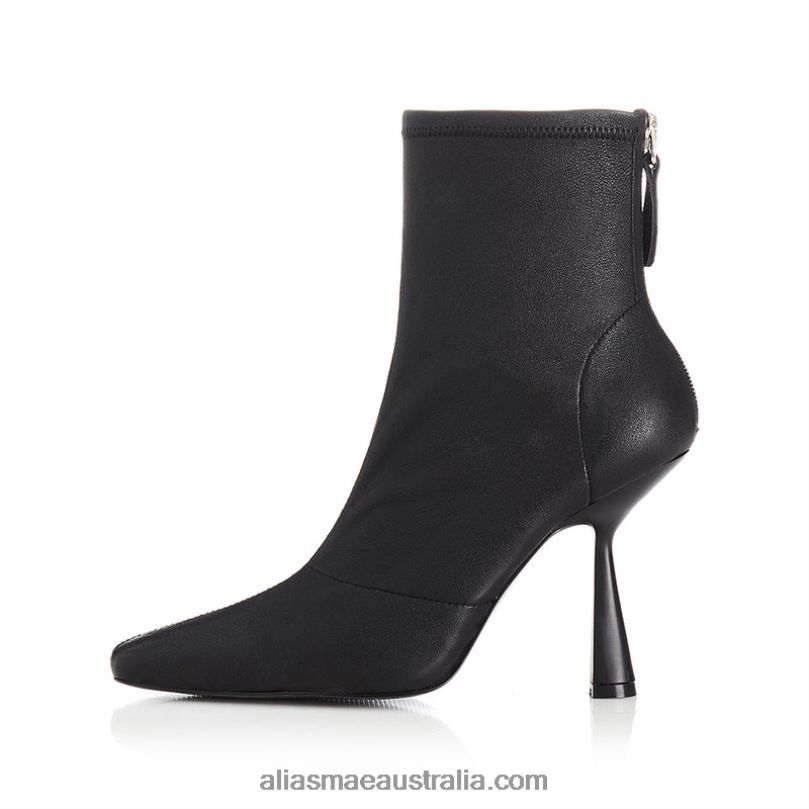 Vienna Alias Mae Black Stretch Leather DFRBR243