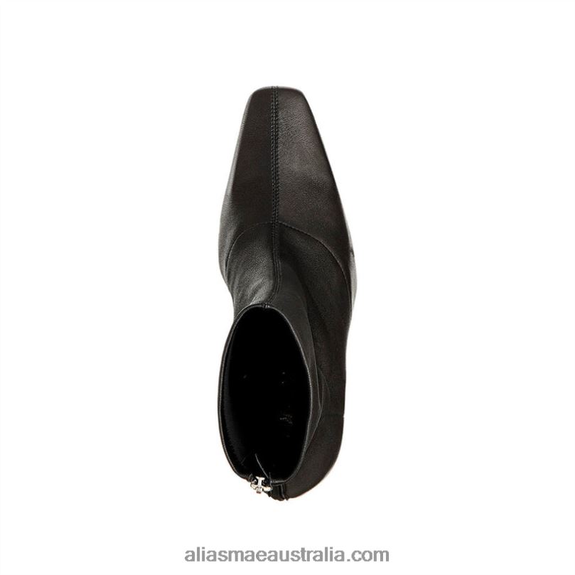 Vienna Alias Mae Black Stretch Leather DFRBR243