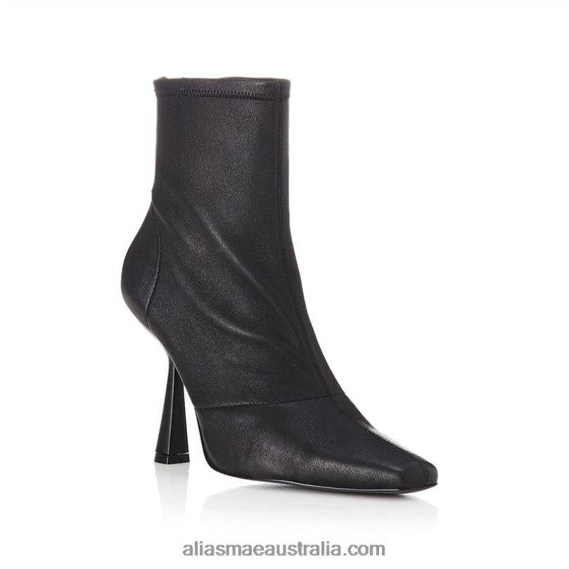 Vienna Alias Mae Black Stretch Leather DFRBR243