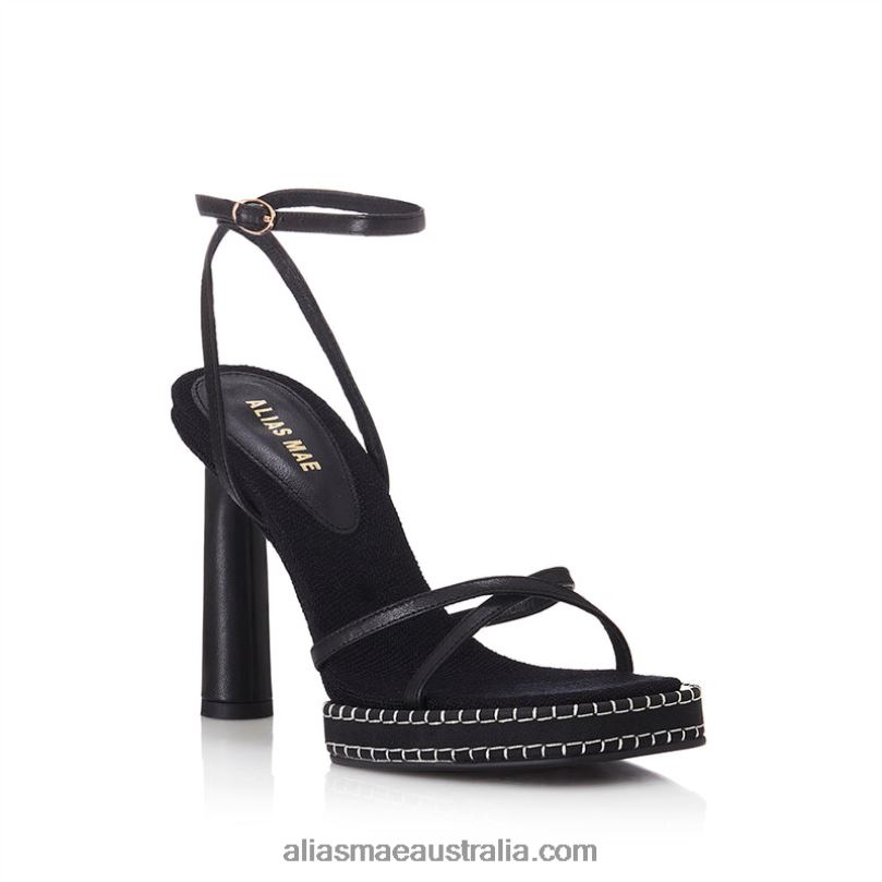 Giorgia Alias Mae Black Leather DFRBR7