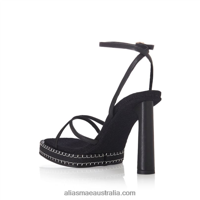 Giorgia Alias Mae Black Leather DFRBR7