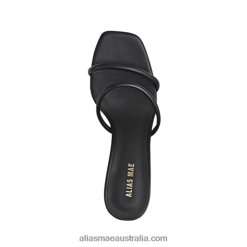 Lilian Alias Mae Black Leather DFRBR90