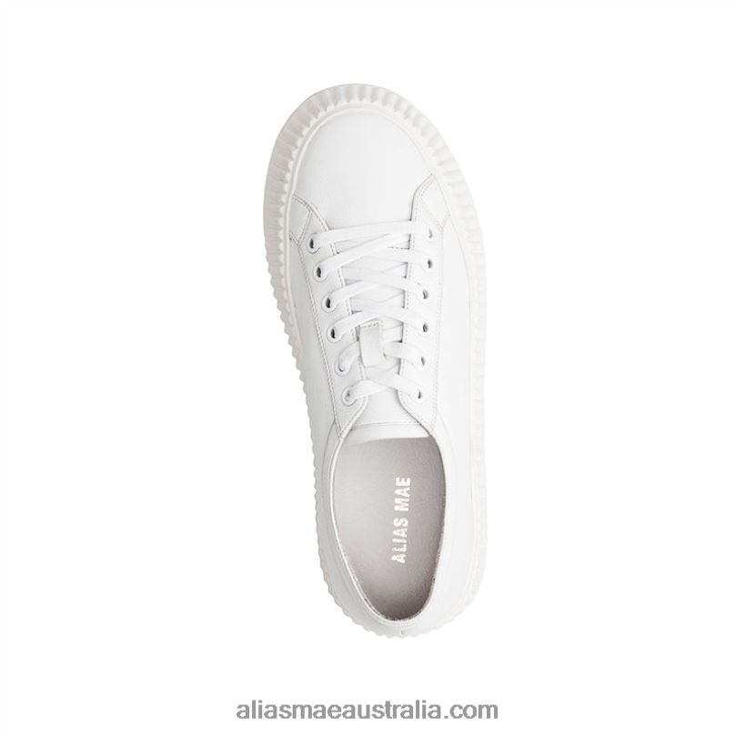 Adelaide Alias Mae White Leather DFRBR209