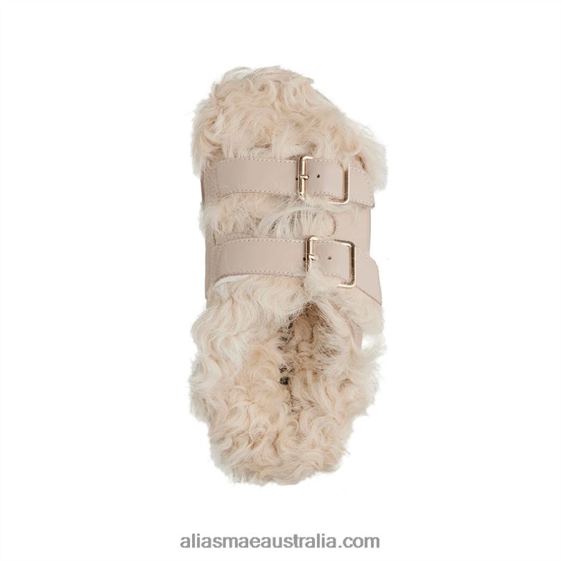 Patti Alias Mae Cream/Natural Shearling/Leather DFRBR155